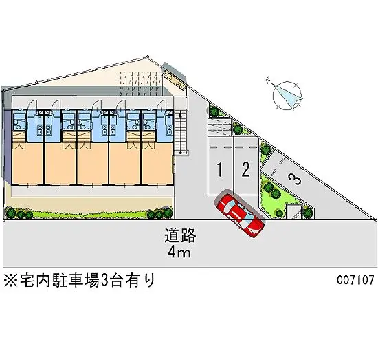 ★手数料０円★所沢市御幸町 月極駐車場